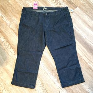 Old Navy Womens 16 Diva Crop Jean Dark Wash Low Rise New5 PocketsWaist